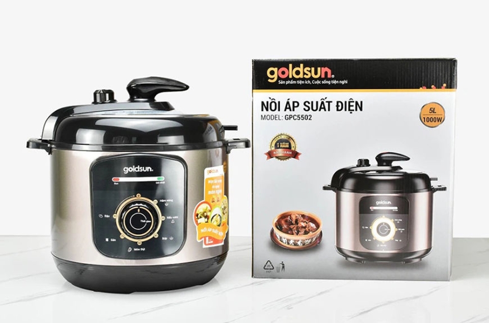 Nồi áp suất điện Goldsun 5 lít GPC5502