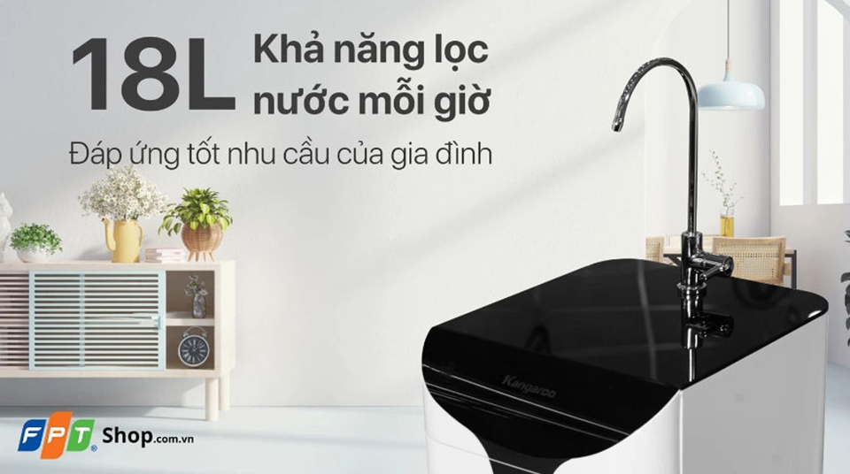 Máy lọc nước Kangaroo Slim ion kiềm 5 lõi KG100ES1