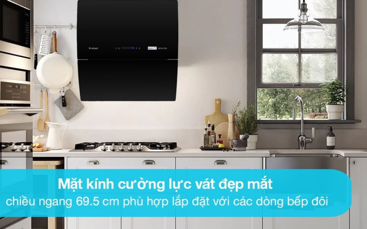 Sơ nét về máy hút mùi kính vát Pramie DE19-700