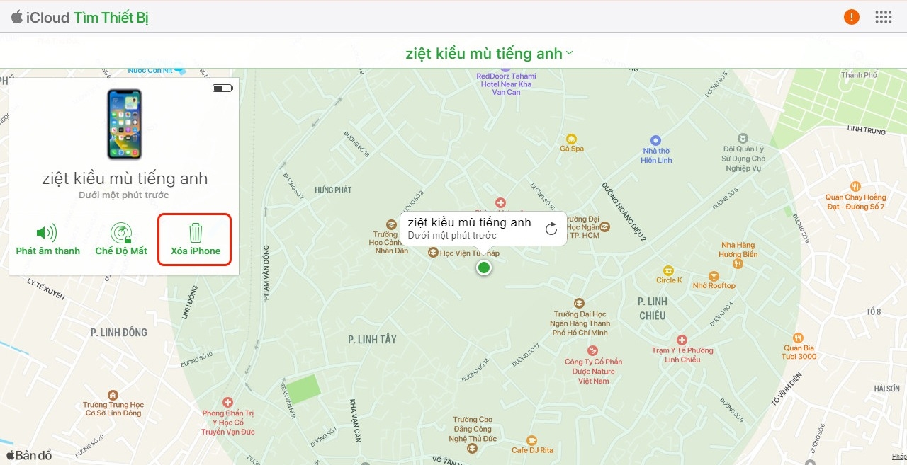 cách xóa icloud trên website 2