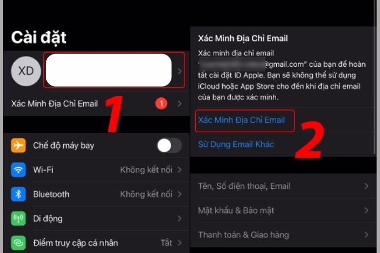 Cách lấy mã xác minh email trên iPhone (ảnh 1)