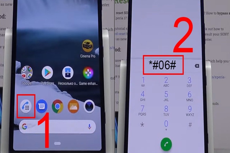 Kiểm tra IMEI bằng cú pháp *#06#
