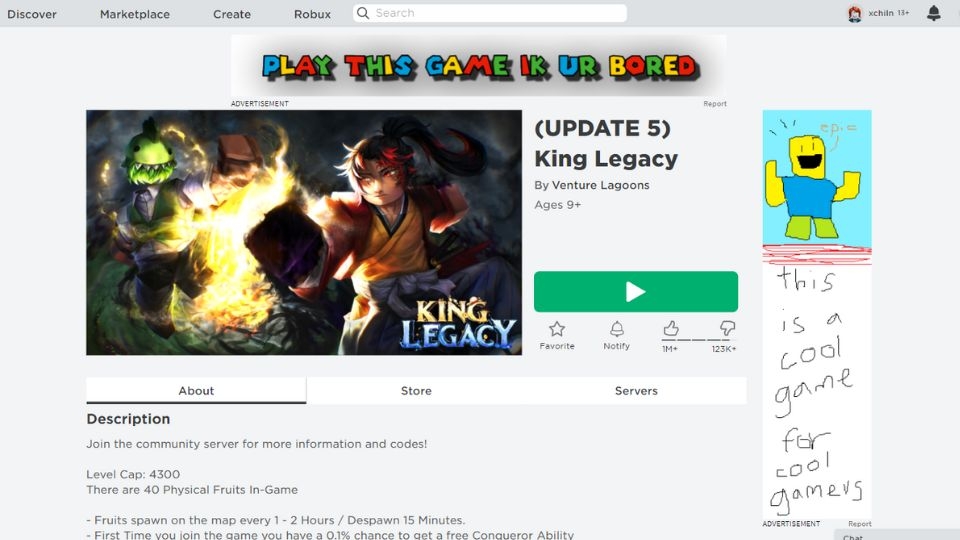 Tìm kiếm và tải King Legacy