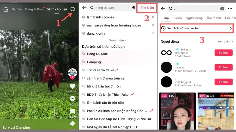 Cách xem lại các video đã xem trên TikTok