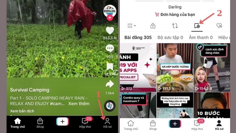 Cách xem lịch sử video TikTok đã lưu