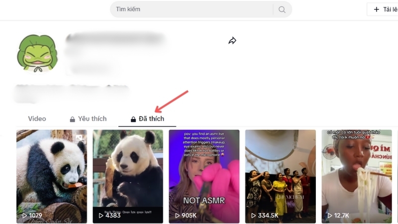 Hướng dẫn xem lịch sử video TikTok trên máy tính 2