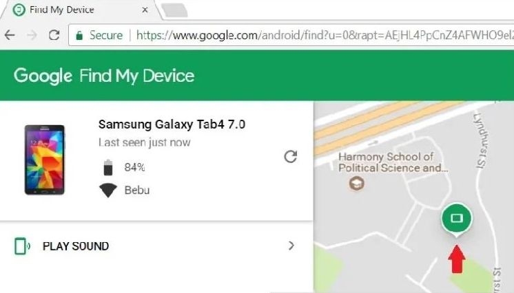 cách tìm điện thoại samsung bị mất tắt nguồn (hình 3)