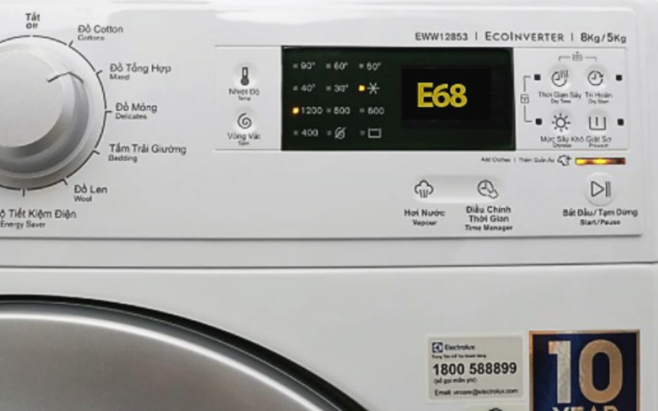 Lỗi xảy ra ở điện trở đun nước