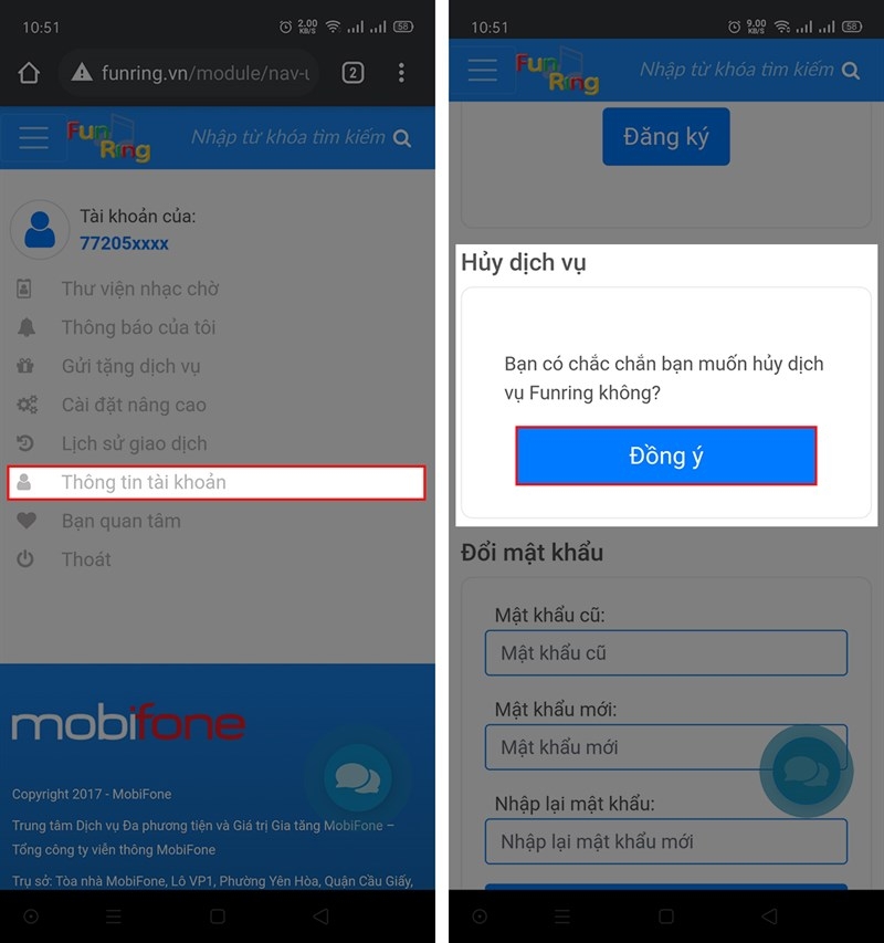 Hủy nhạc chờ Mobi (ảnh 5)