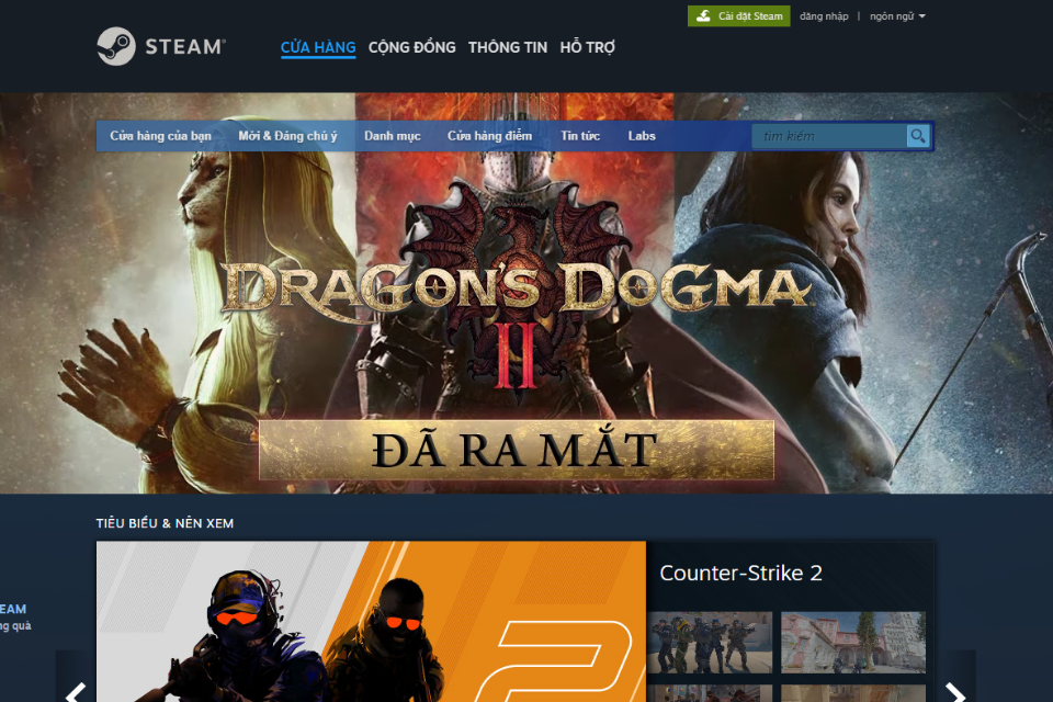 Khởi động phần mềm Steam đã cài đặt trên thiết bị của bạn