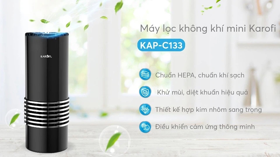 Máy lọc không khí mini Karofi KAP-C133