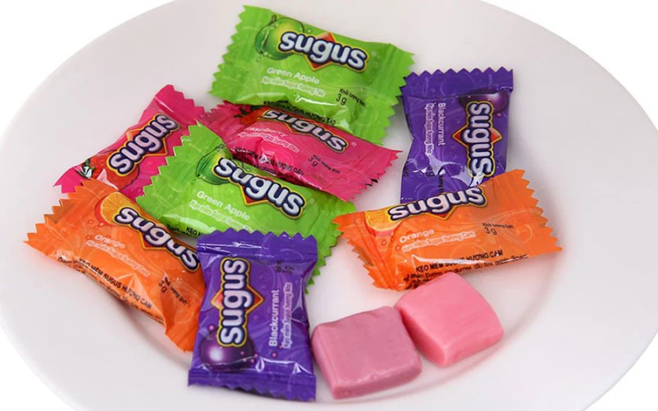 Kẹo mềm Sugus dùng làm Slime mây