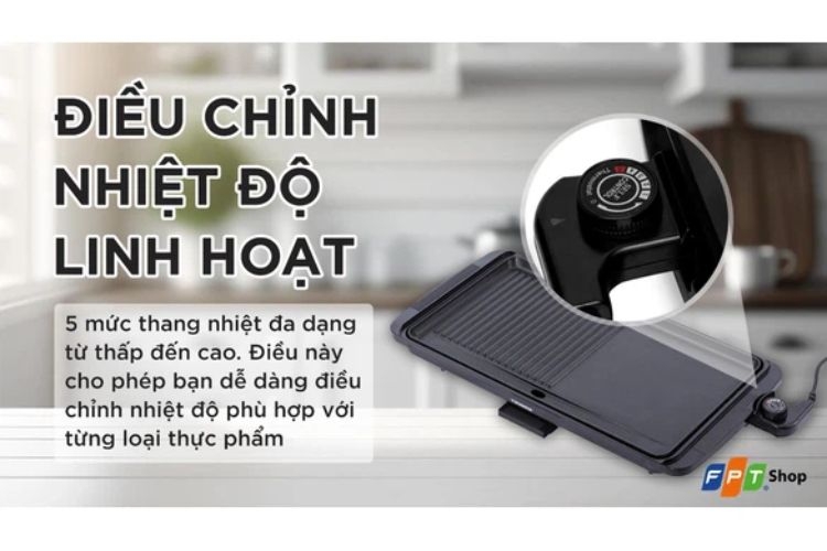 Bếp nướng mini nhỏ gọn Tiross TS9681