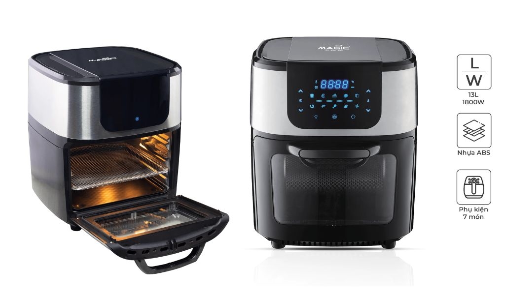 Hướng dẫn sử dụng nồi chiên không dầu Magic Eco các loại 3