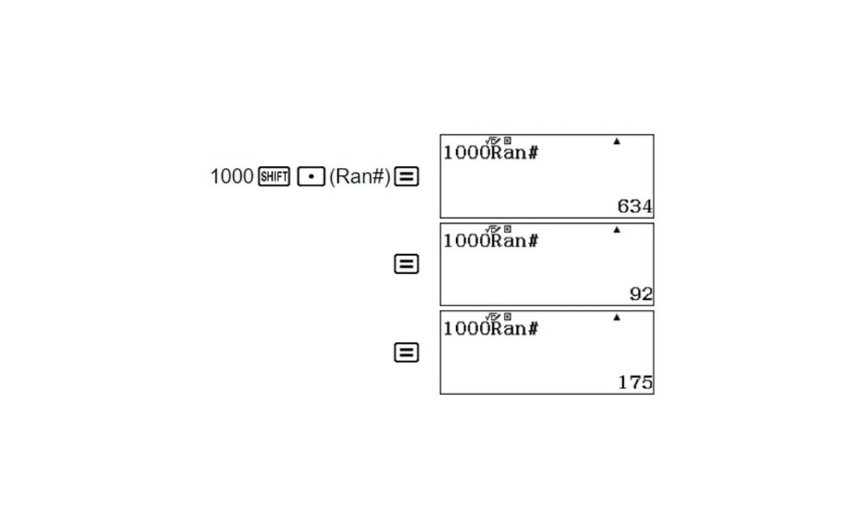 Hướng dẫn về cách bấm Random trên máy tính 580