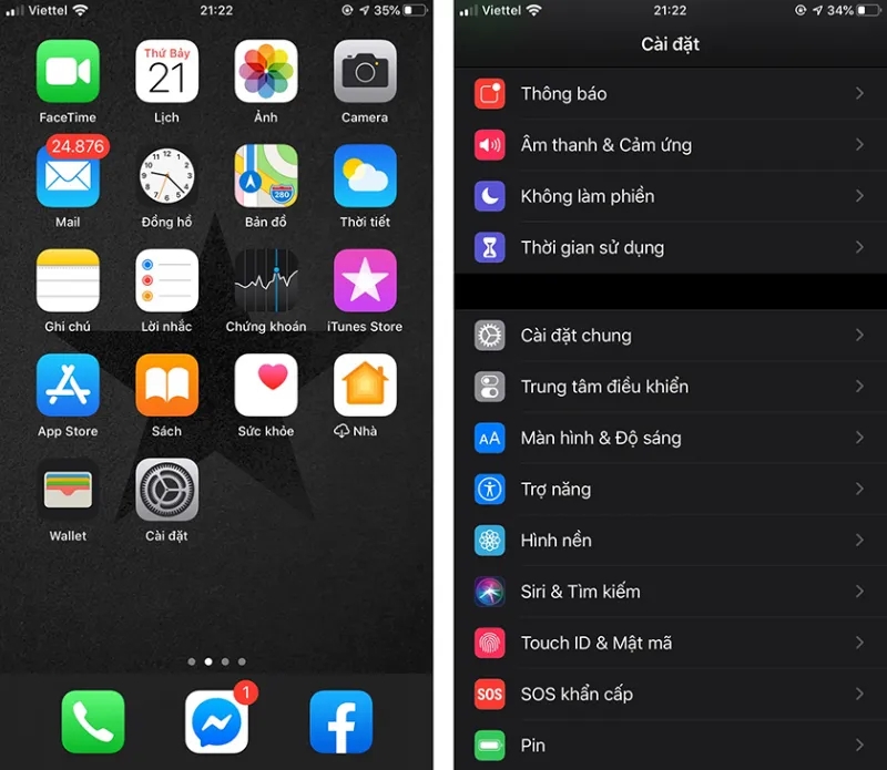 Cách cài đặt nút home trên iPhone IOS mới bước 1