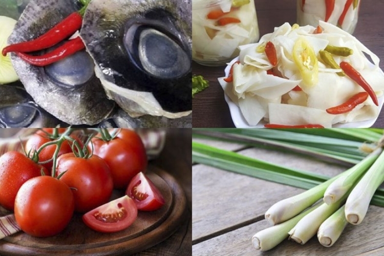 Nguyên liệu làm lẩu mắt cá ngừ đại dương măng chua