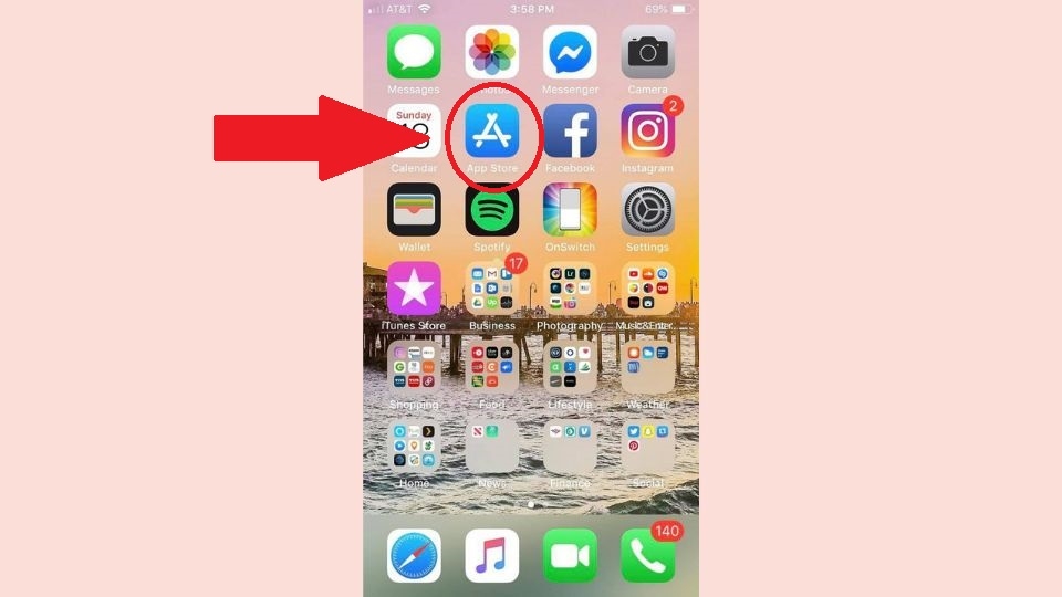 Truy cập vào App Store