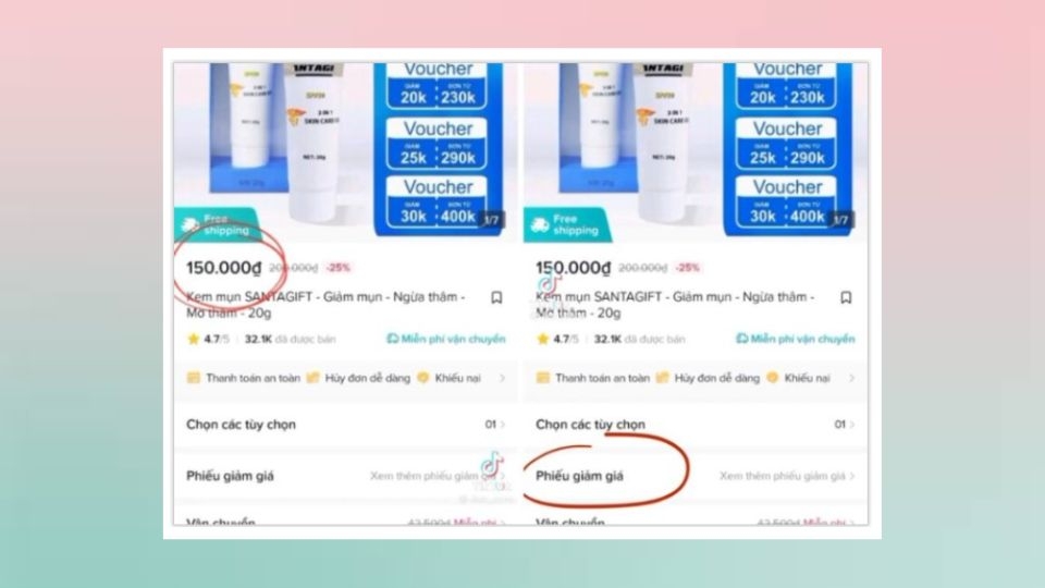Lấy mã giảm giá TikTok