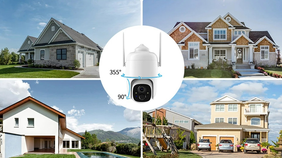 Camera có góc nhìn rộng giúp dễ dàng quan sát