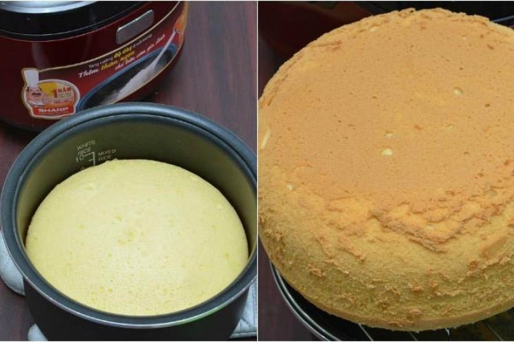 Nướng bánh với nồi cơm điện