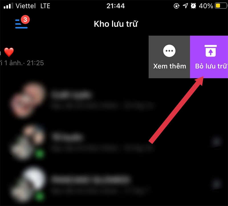 Cách ẩn tin nhắn trên Facebook hình 10