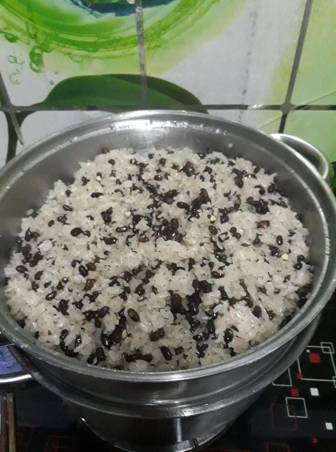 cách nấu xôi đỗ đen bằng nồi hấp - ảnh 4