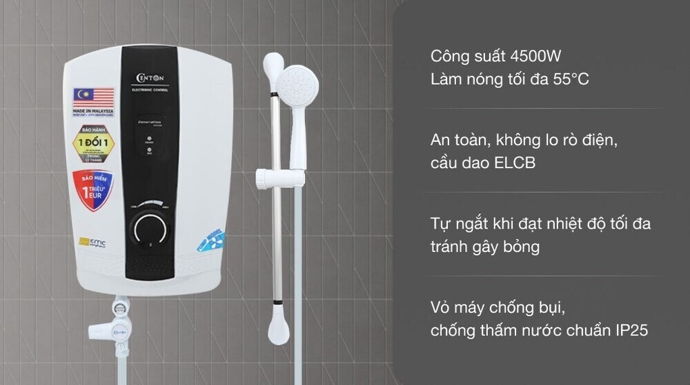 máy nước nóng centon 04