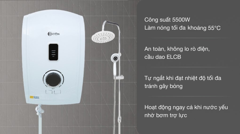 máy nước nóng centon 05