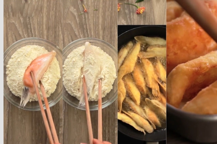 Chiên vây cá hồi