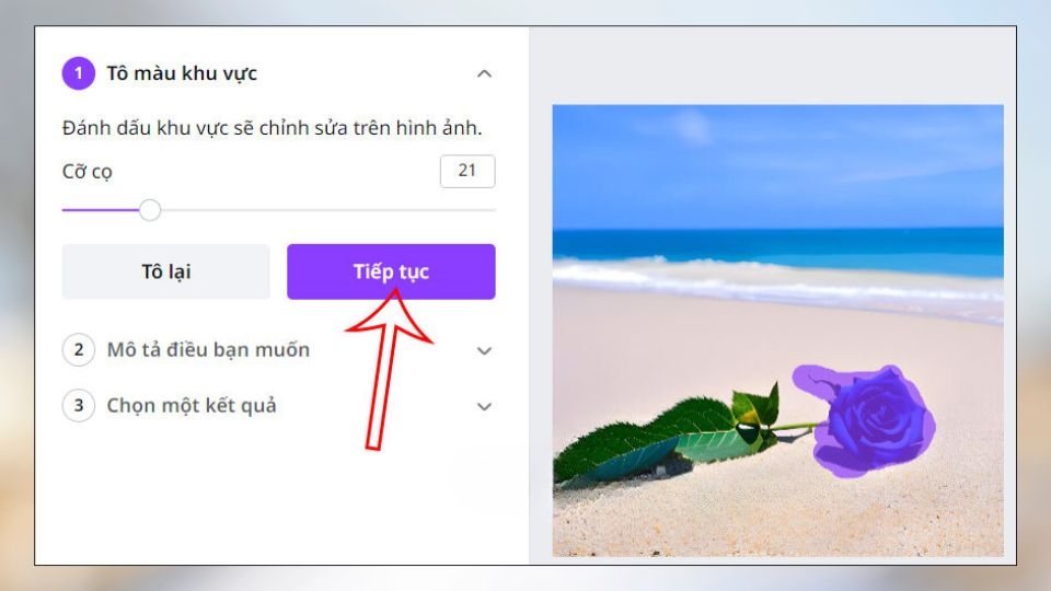 Lựa chọn kích thước của cọ