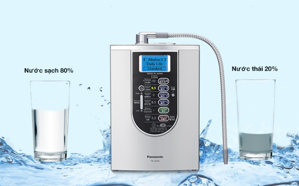 Máy lọc nước ion kiềm Panasonic TK-AS66 5 tấm điện cực