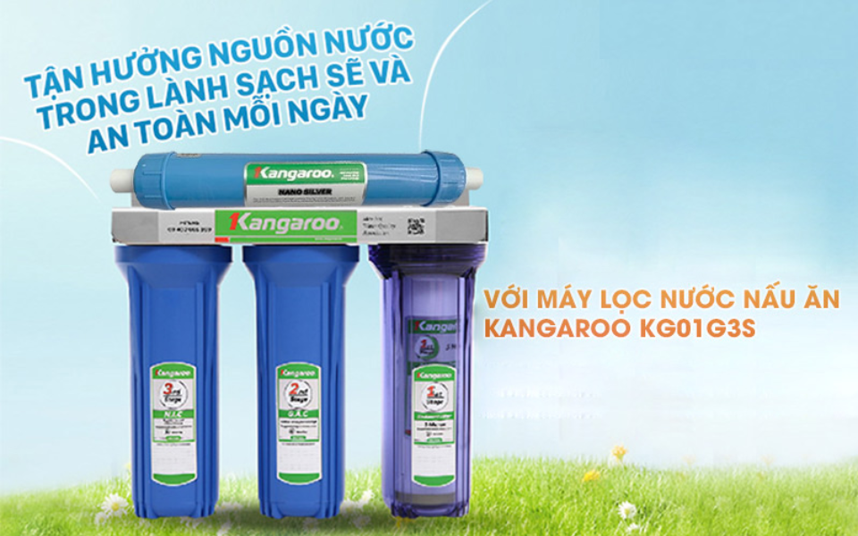 Máy lọc nước nấu ăn Kangaroo KG01G3