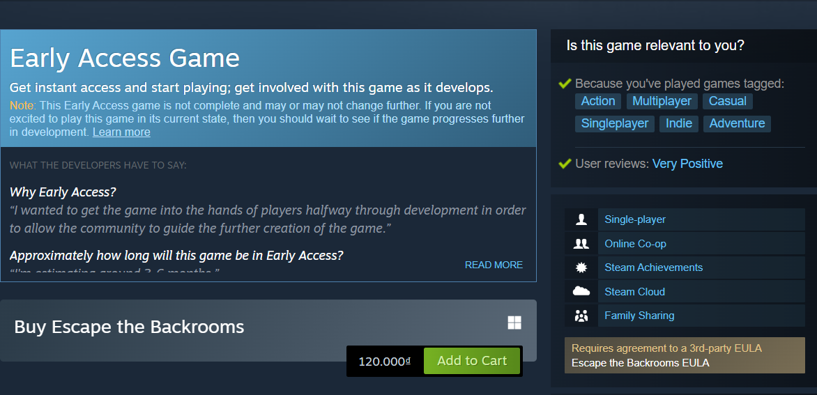 Nhấn Add to Cart để thêm game vào giỏ hàng.