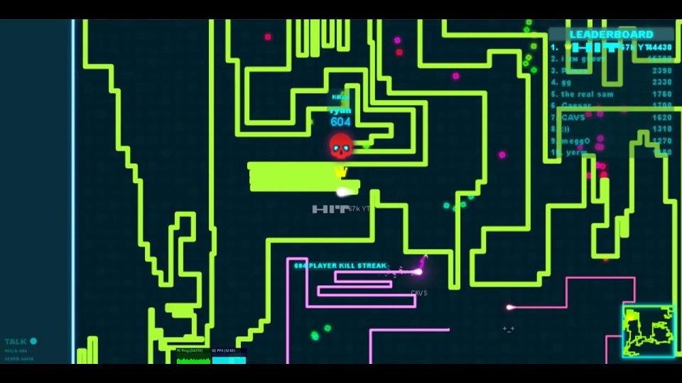 Powerline io cung cấp bản đồ game với hiển thị sắc nét