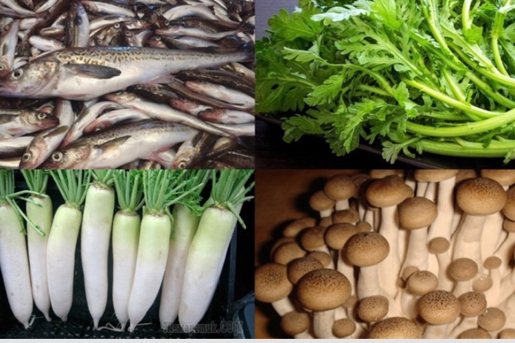Nguyên liệu làm canh cá minh thái