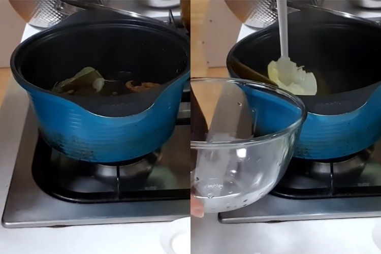 Nấu nước dùng tảo bẹ