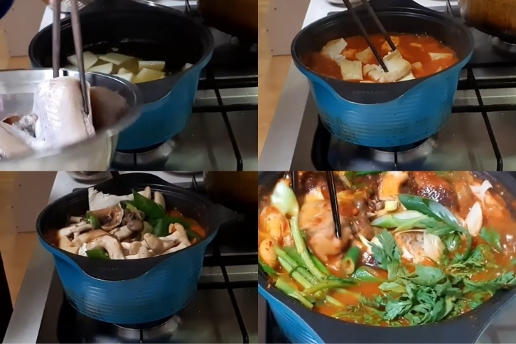 nấu canh cá minh thái