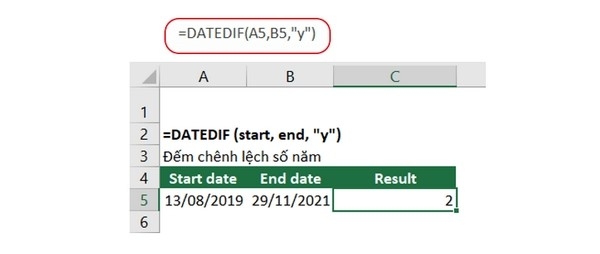 hàm DATEDIF - hình 4