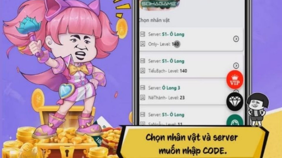 Đăng nhập vào game