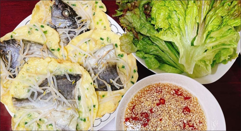 Thành phẩm món bánh xèo cá kình