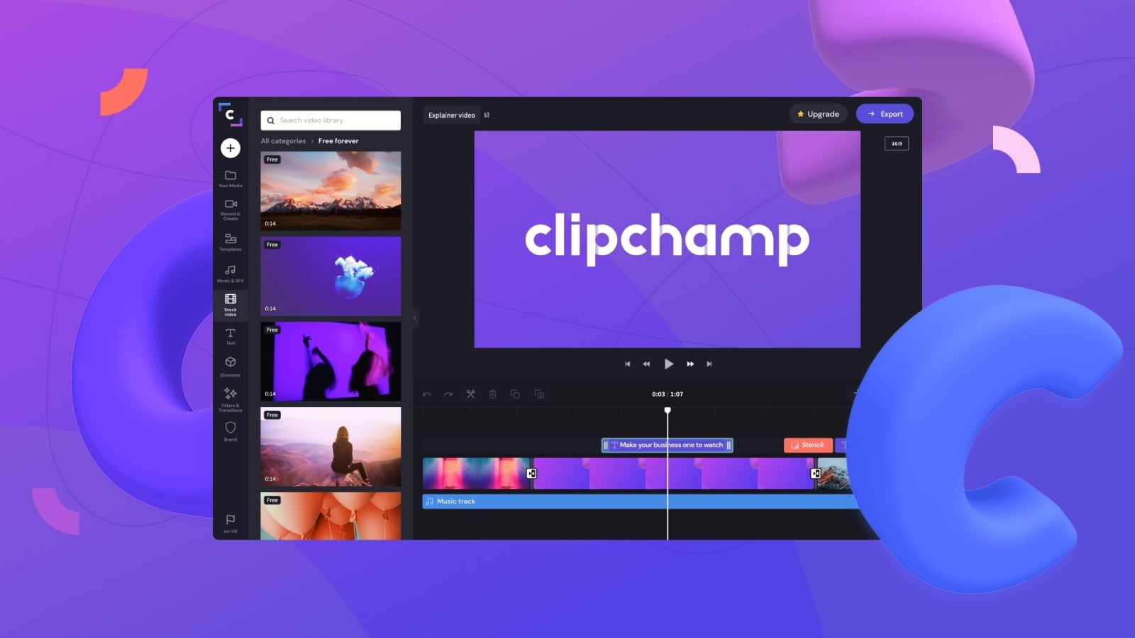 nén video trên iphone bằng clipchamp