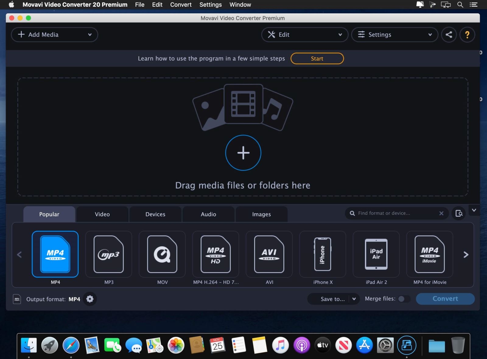 nén video trên iphone bằng movavi video converter