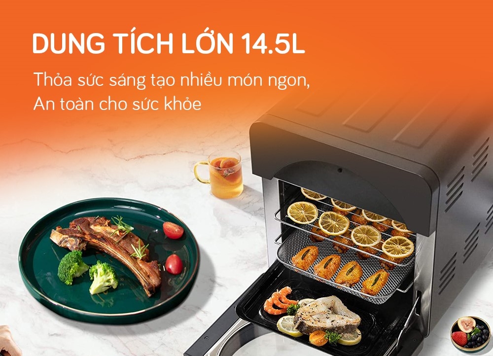 Nồi chiên không dầu Unie Sky Blue - Ảnh 2