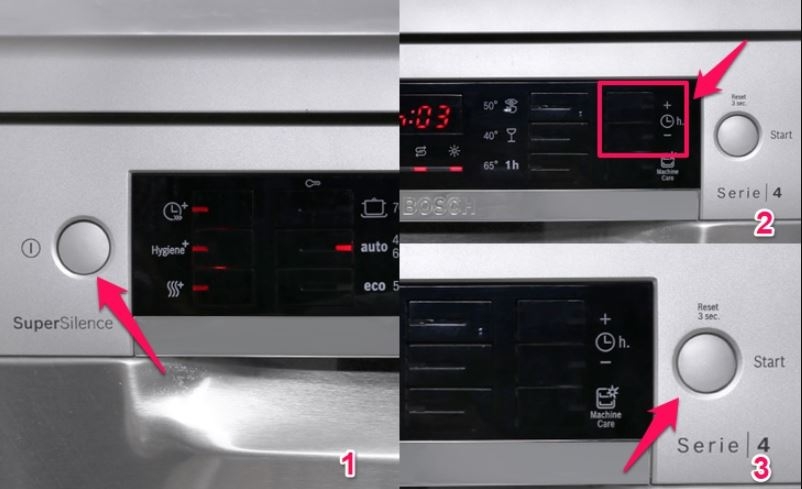 Chức năng hẹn giờ của máy rửa bát 5