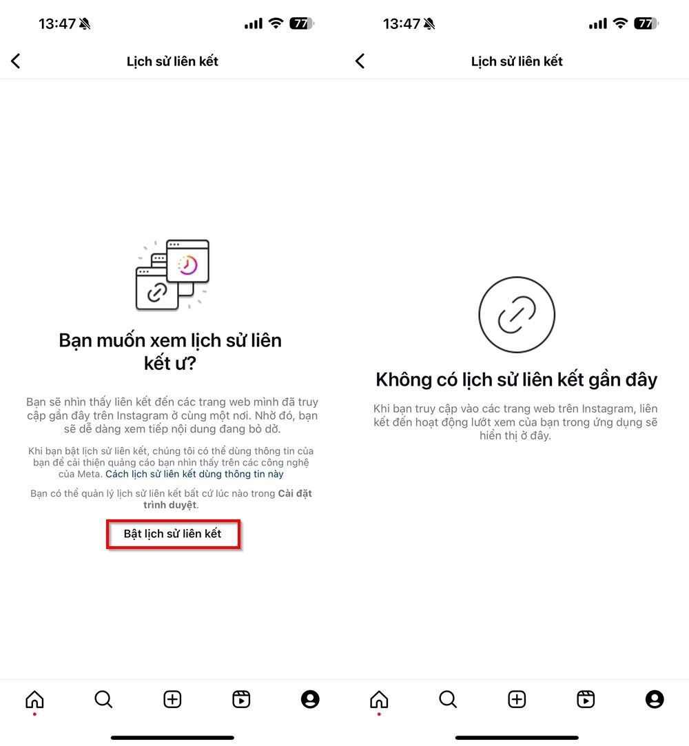 Cách xem lịch sử liên kết Instagram 3