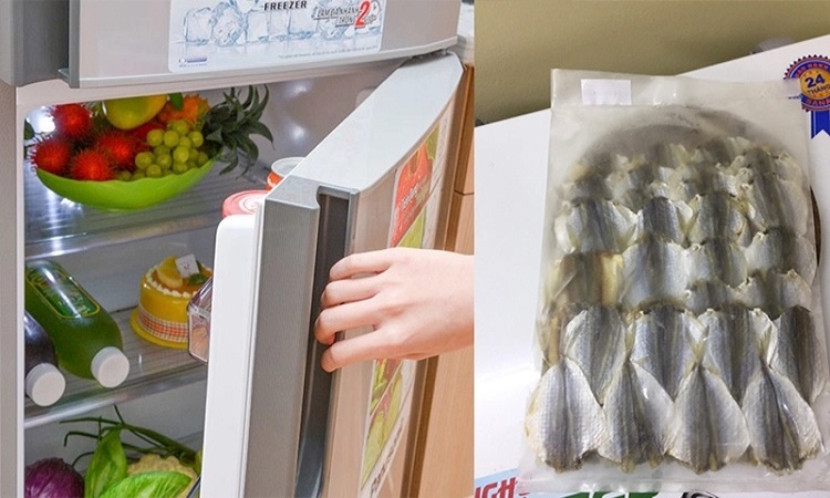 Bảo quản khô cá chỉ vàng trong tủ lạnh