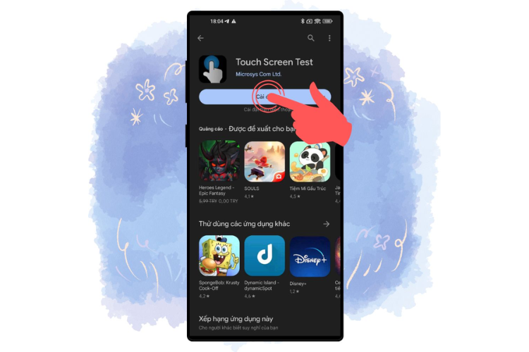 Tìm kiếm ứng dụng Touch Screen Test