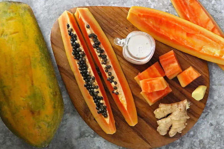 Cách làm sinh tố đu đủ gừng