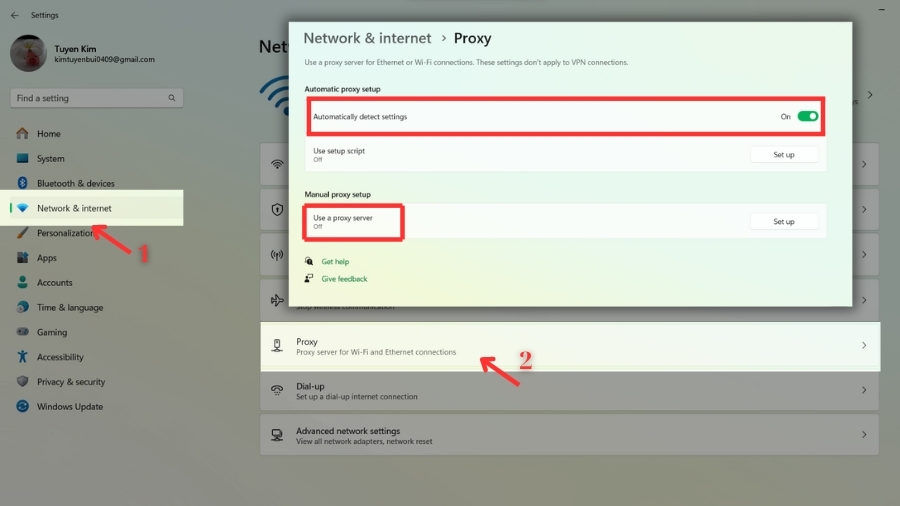 Cách 5: Vô hiệu hóa phần mềm VPN và Proxy